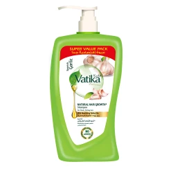 Vatika Shampoo Garlic 1000ml: Revitalize Hair with Garlic's Strength for Enhanced Growth and Reduced Hair Fall. Nourishes Scalp for Healthy, Stronger Hair, Daily Use.