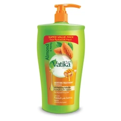 Vatika Naturals Almond and Honey Shampoo 650ml for Dry and Damaged Hair Nourishment, Enriched With Almonds and Honey to Hydrate and Repair, Suitable for Daily Use