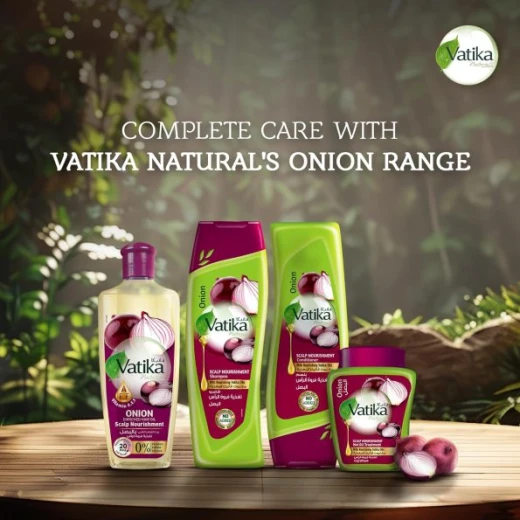 Vatika Naturals Red Onion Shampoo for Thicker Stronger Hair Growth 400ml Scalp Nourishment for Thin Hair and Breakage - Vatika - Image 2