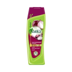 Vatika Naturals Red Onion Shampoo for Thicker Stronger Hair Growth 400ml Scalp Nourishment for Thin Hair and Breakage