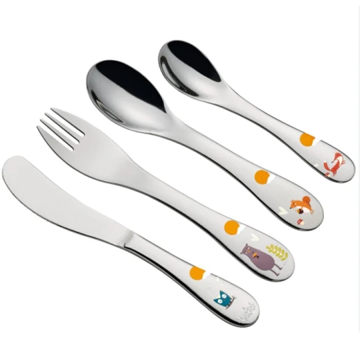 Kuchenprofi Children's Forest Cutlery Set 4 Pieces Stainless Steel Polished Steel Includes Fork Knife Spoon and Teaspoon Ideal for Little Hands Perfect Gift 180 Characters Kuchenprofi Children's Forest Cutlery Set 4 Pieces Stainless Steel Polished Steel Includes Fork Knife Spoon and Teaspoon Ideal for Little Hands Perfect Gift 180 Characters