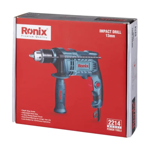 Ronix 2214 Electric Impact Drill 750W Keyed Chuck for Wood, Steel, Concrete - Ronix - Image 2