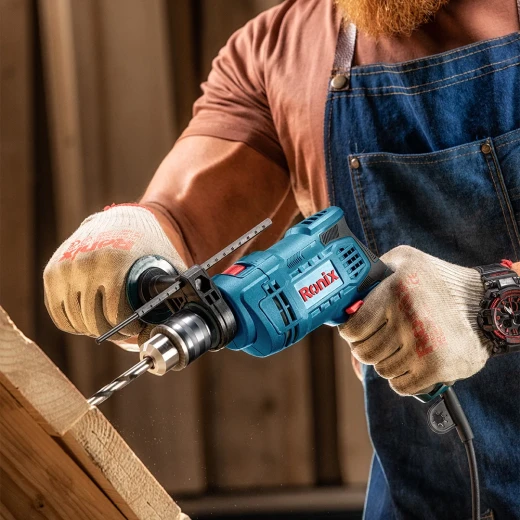 Ronix 2214L Electric Impact Drill 650W 13mm Keyed Chuck for Wood, Steel, Concrete - Ronix - Image 12
