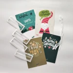 Lafita Christmas Collection Money Gifting Cards - Theme B - 4 cards with clear blister tray (Adhesive sticker included) - Lafita