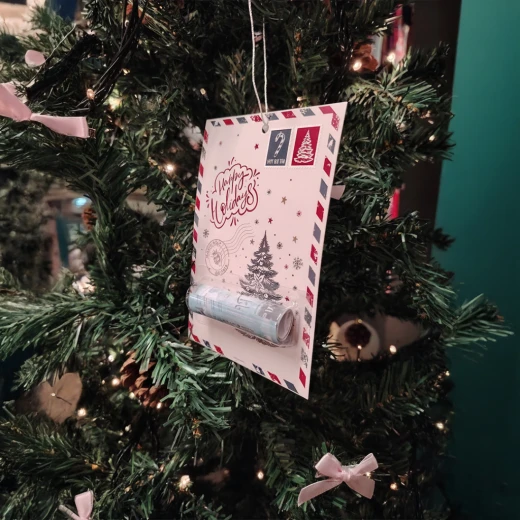 Lafita Christmas Collection Money Gifting Cards - Theme B - 4 cards with clear blister tray (Adhesive sticker included) - Lafita - Image 3