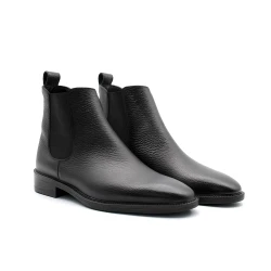 Men's stylish black leather Chelsea boots a slip-on dress boot Classic, sophisticated, and perfect for smart and practical outfits 42
