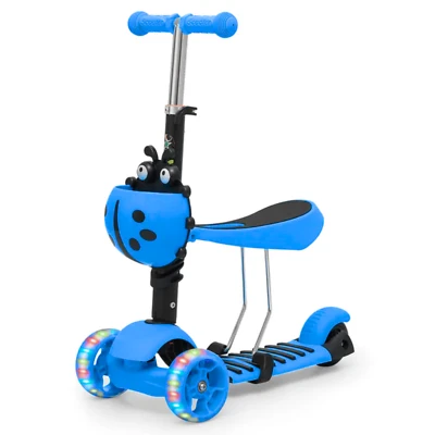 5-in-1 Baby/Toddler Multi-Functional Scooter & Ride-on - Balance and Push Walker Blue - My Dolly