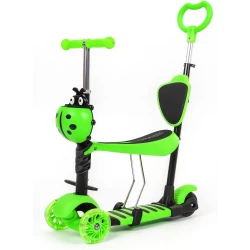 5-in-1 Baby/Toddler Multi-Functional Scooter & Ride-on - Balance and Push Walker Green
