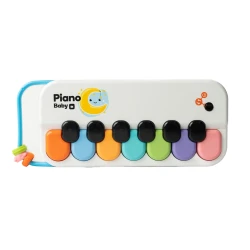 Musical Piano Education 2-in-1 Toy (8881-1B) - Light-Up Musical Piano with Simulated Keys and Movable Beads
