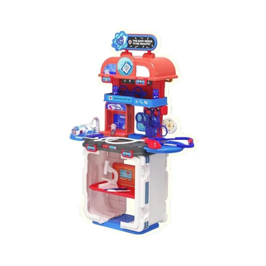 DIY 2-in-1 Medical Vehicle/Hospital Play Set (628-72) - 45 PCS Role-Playing Set with Convertible Design DIY 2-in-1 Medical Vehicle/Hospital Play Set (628-72) - 45 PCS Role-Playing Set with Convertible Design