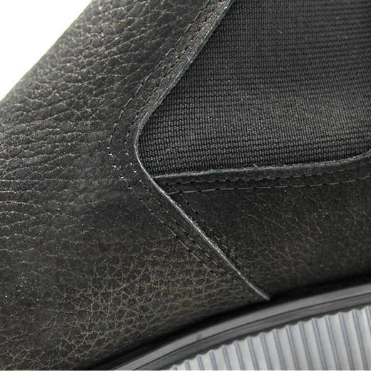 Men's Black Suede Casual Chelsea Boots | Comfortable and Stylish with a Thick, Shock-Absorbing Sole | Easy Slip-On with Flexible Side Panels 44 - Shooz - Image 4