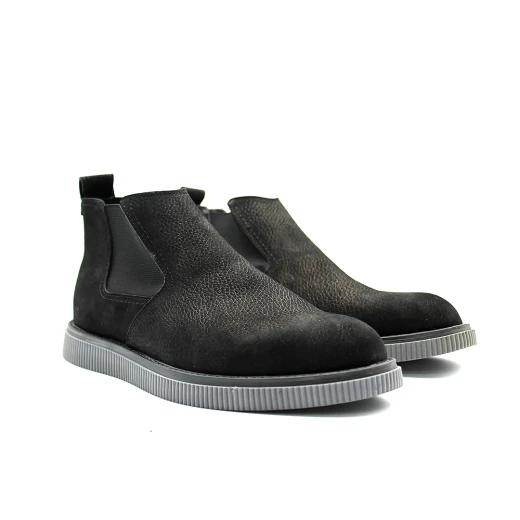 Men's Black Suede Casual Chelsea Boots | Comfortable and Stylish with a Thick, Shock-Absorbing Sole | Easy Slip-On with Flexible Side Panels 44 Men's Black Suede Casual Chelsea Boots | Comfortable and Stylish with a Thick, Shock-Absorbing Sole | Easy Slip-On with Flexible Side Panels 44