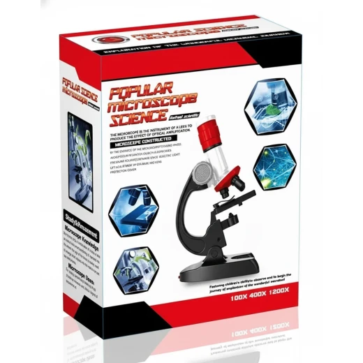 Popular Science Microscope (85128) - Exploration of the Wonderful Microbe Journey! - 100X, 400X, and 1200X Magnification Popular Science Microscope (85128) - Exploration of the Wonderful Microbe Journey! - 100X, 400X, and 1200X Magnification