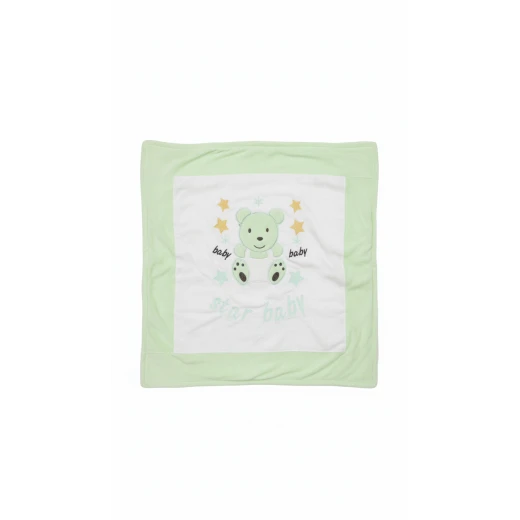 Star Baby 10-Piece Newborn Gift Set – Soft Green & White Cotton Outfit Set with Blanket, Romper, Hat, Mittens & Booties for Baby Shower Gift - Image 3