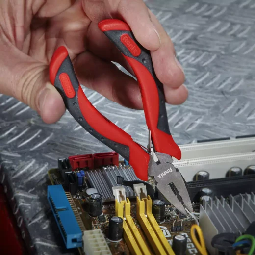 Ronix RH-1104 Mini Combination Pliers 4.5 Inch, Drop Forged Steel, TPR Grip - Ronix - Image 4