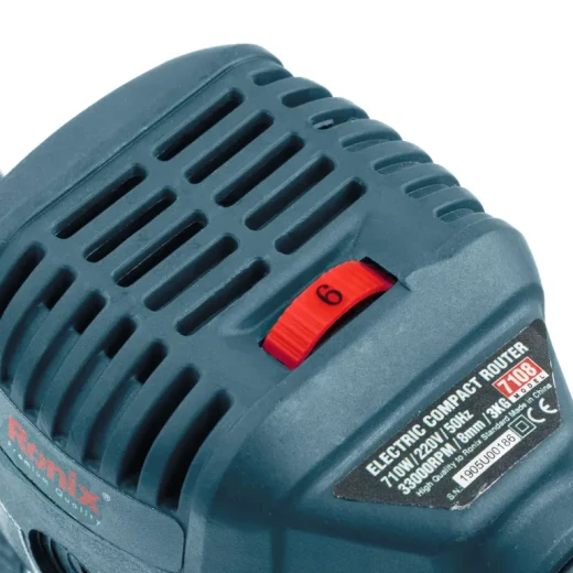 Ronix 7108 Electric Router 710W Woodworking Tool, Variable Speed, 6mm and 8mm Collets - Ronix - Image 2