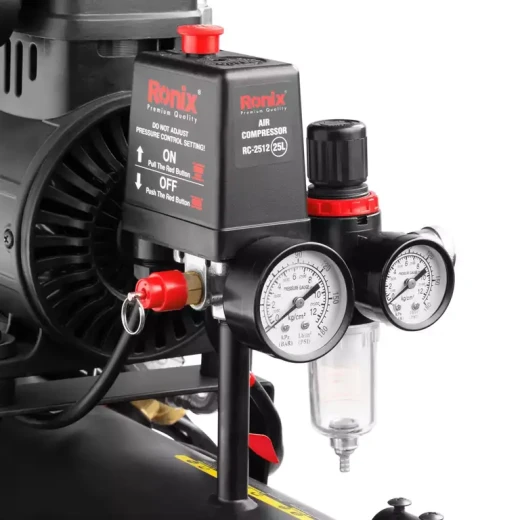 Ronix RC-2512 Silent Air Compressor 25L 1300W Oil-Free Workshop - Ronix - Image 5