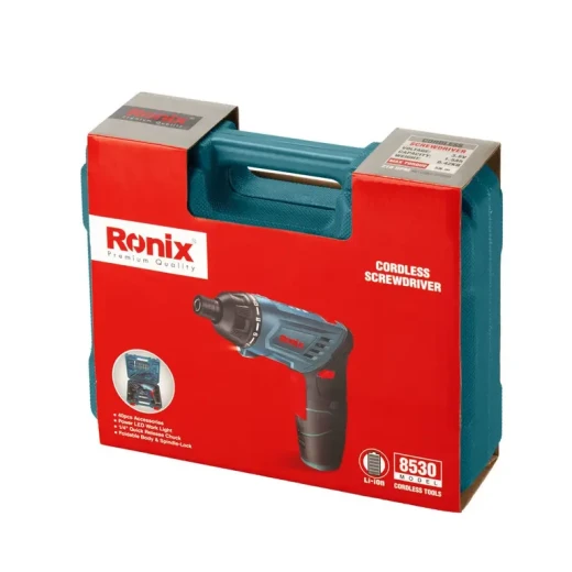 Ronix 8530 Foldable Cordless Screwdriver 3.6V 1.5Ah Lithium-Ion Kit - Ronix - Image 8
