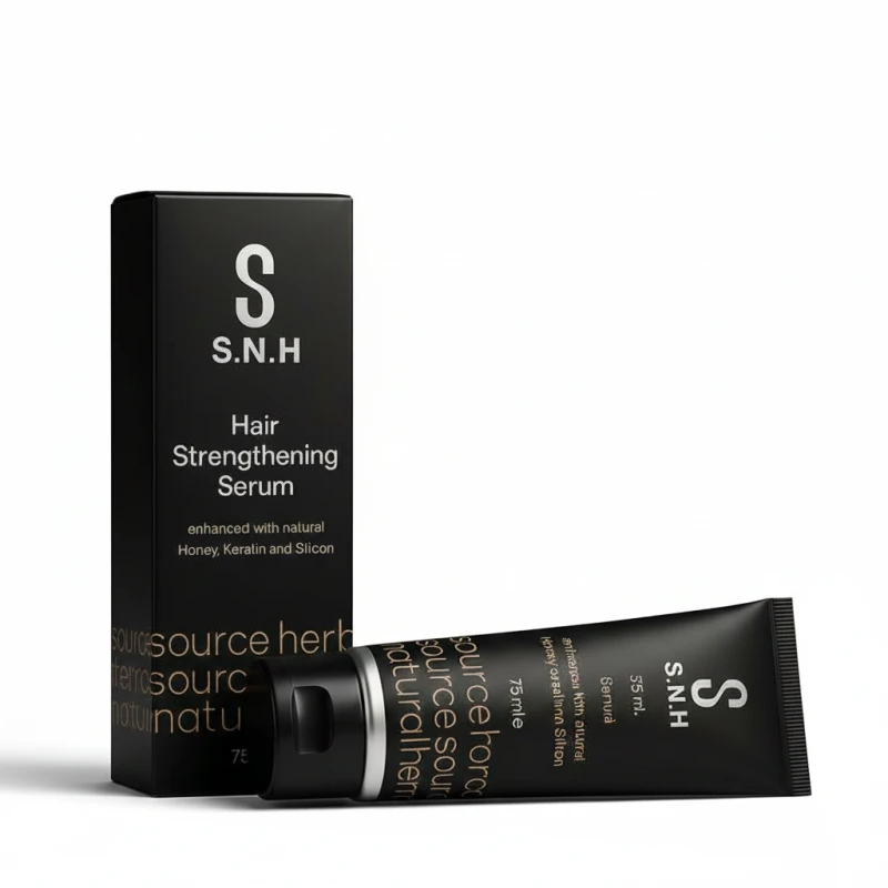 Hair Strengthening Serum with Natural Honey, Keratin & Silicone – Anti-Hair Loss, Anti-Gray, Nourishing Leave-On Treatment - S.N.H