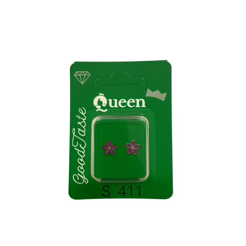 Queen Medical-Grade Stud Earrings – Pairs, Hypoallergenic Surgical Steel & Gold-Plated, Secure - Queen