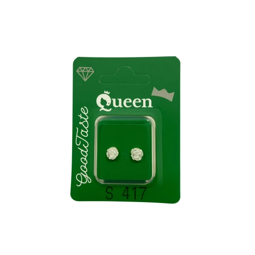 Queen Medical-Grade Stud Earrings – Pair, Hypoallergenic Surgical Steel & Gold-Plated, Secure Queen Medical-Grade Stud Earrings – Pair, Hypoallergenic Surgical Steel & Gold-Plated, Secure