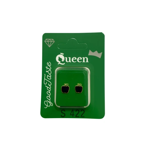 Queen Medical-Grade Stud Earrings – Pair, Hypoallergenic Surgical Steel & Gold-Plated, Secure Queen Medical-Grade Stud Earrings – Pair, Hypoallergenic Surgical Steel & Gold-Plated, Secure