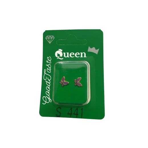 Queen Medical-Grade Stud Earrings – Pair, Hypoallergenic Surgical Steel & Gold-Plated, Secure Queen Medical-Grade Stud Earrings – Pair, Hypoallergenic Surgical Steel & Gold-Plated, Secure