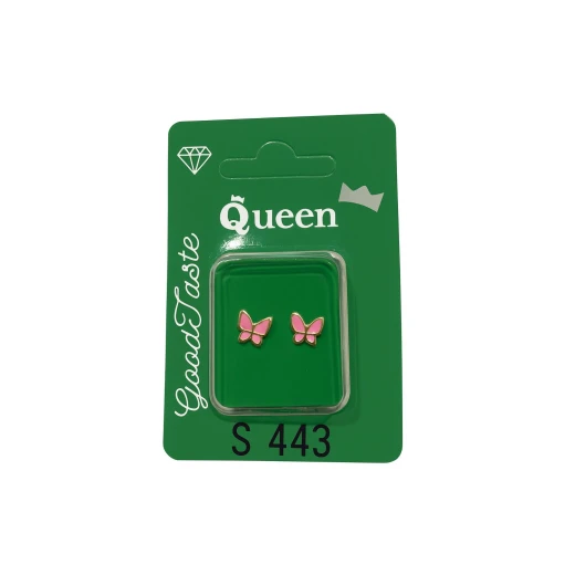 Queen Medical-Grade Stud Earrings – Pair, Hypoallergenic Surgical Steel & Gold-Plated, Secure Queen Medical-Grade Stud Earrings – Pair, Hypoallergenic Surgical Steel & Gold-Plated, Secure