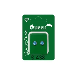 Queen Medical-Grade Stud Earrings – Pair, Hypoallergenic Surgical Steel & Gold-Plated, Secure