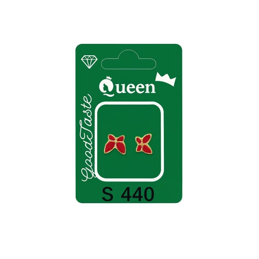 Queen Medical-Grade Stud Earrings – Pair, Hypoallergenic Surgical Steel & Gold-Plated, Secure Queen Medical-Grade Stud Earrings – Pair, Hypoallergenic Surgical Steel & Gold-Plated, Secure