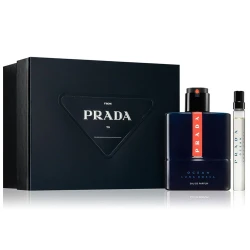 Prada Luna Rossa Ocean Eau De Parfum Set for Men, 100ml and 10ml, Fresh and Sensual Fragrance