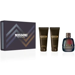 مجموعة هدايا عطر ميسوني بور هوم للرجال، ماء عطر، جل استحمام، بلسم بعد الحلاقة، إيطاليا