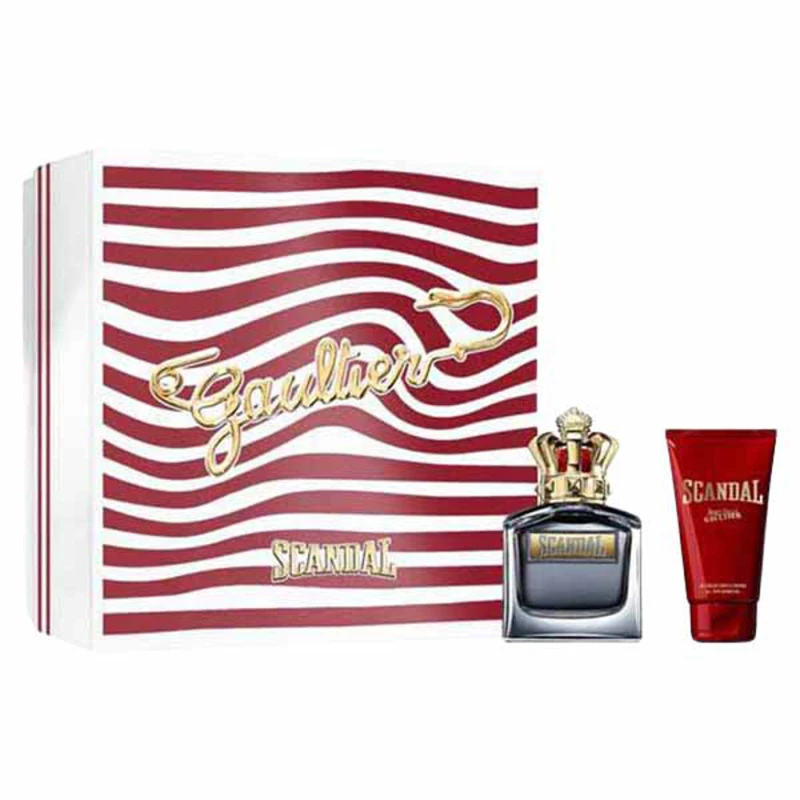 طقم هدايا جان بول غوتييه سكاندال بور أوم أو دو تواليت 50 مل مع جل استحمام - Jean paul gaultier
