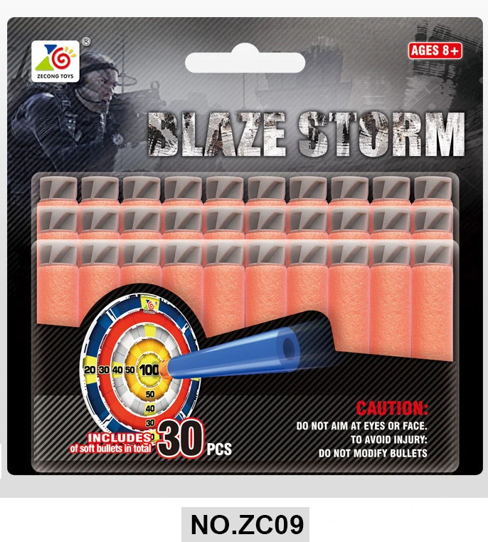 Blaze Storm Soft Bullet Refill Pack 30 Pieces ZC11 Toy Gun Accessories - Blaze Storm