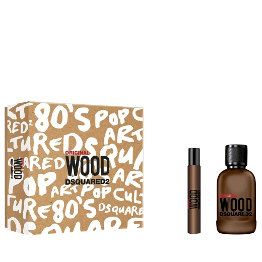 DSQUARED2 Original Wood Men's Fragrance Set, Eau de Parfum Spray, 3.4 oz and 1 oz DSQUARED2 Original Wood Men's Fragrance Set, Eau de Parfum Spray, 3.4 oz and 1 oz
