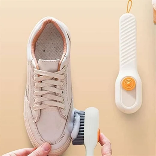 Multifunctional Liquid Dispensing Brush for Home and Shoe Cleaning with Soft Bristles and Automatic Pressure Type - K store - Image 2