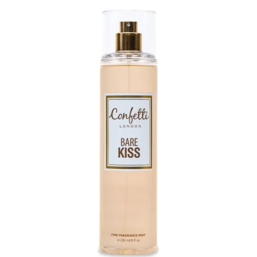 Confetti London Bare Kiss Body Mist 236ml, Warm, Sensual Fragrance with Soft Florals, Sweet Berries & Velvety Musk for an All-Day Feminine Glow Confetti London Bare Kiss Body Mist 236ml, Warm, Sensual Fragrance with Soft Florals, Sweet Berries & Velvety Musk for an All-Day Feminine Glow
