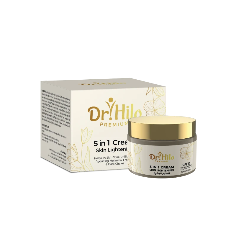 Dr Hilo Premium 5 in 1 Skin Brightening Cream 50ml, Reduces Dark Spots, Evens Skin Tone, and Provides Hydration - Dr. Hilo