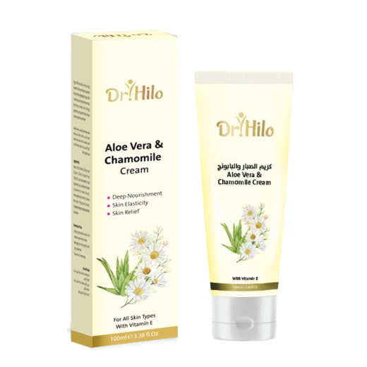 Dr.Hilo Aloe Vera and Chamomile Cream 100ml, Deep Moisturizing for Sensitive Skin