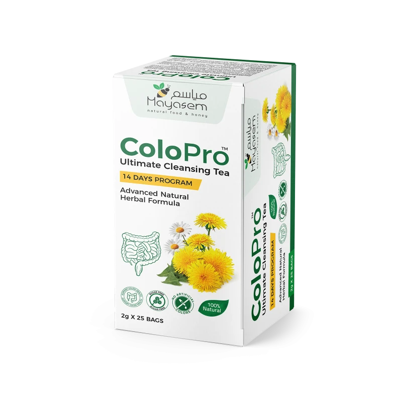 Mayasem ColoPro Tea for IBS Relief 20 Tea Bags, Herbal Blend - Mayasem