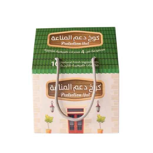 Mayasem Protection Hut Kit, Includes 4 products: Immunity Honey 250g, Propolis Drops 35ml, Black Seed Oil 50ml, Natural Garlic-Apple-Ginger Vinegar 100ml. Supports immunity, flu relief, mental & physical energy. - Mayasem - Image 2