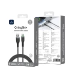كابل وي وو C067 Oringlink USB-A إلى USB-C مصنوع من سبائك الألومنيوم ومُغطى بالنايلون المضفر، بطول 1 متر، أسود - وي وُو