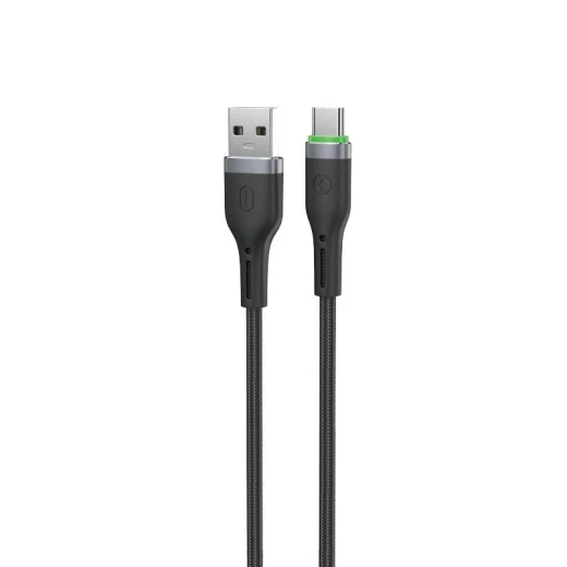 كابل وي وو C067 Oringlink USB-A إلى USB-C مصنوع من سبائك الألومنيوم ومُغطى بالنايلون المضفر، بطول 1 متر، أسود - وي وُو - Image 3