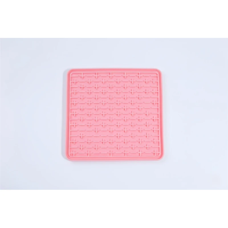 Pet Food Bowl Mat | Waterproof & Non-Slip Silicone | Keeps Floors Clean, Pink - Wimow