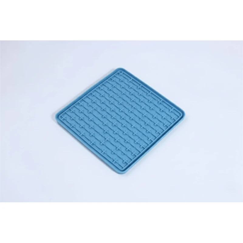 Pet Food Bowl Mat | Waterproof & Non-Slip Silicone | Keeps Floors Clean, Blue - Wimow