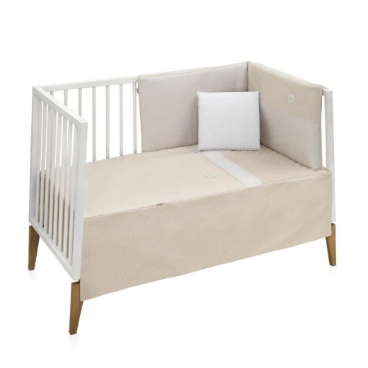 Cambrass Fresco Cuna 60 Bedding Set, 2 Piece Quilt and Protector, Beige