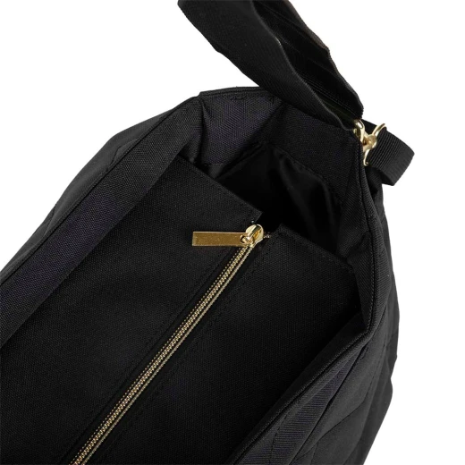 Motto Gold Black Diaper Bag, Large Capacity, Thermal Pockets, Changing Pad Included - MOTTO - Image 3
