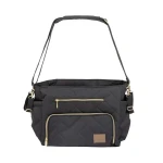 Motto Gold Black Diaper Bag, Large Capacity, Thermal Pockets, Changing Pad Included - MOTTO