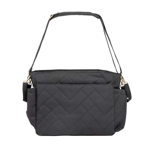 Motto Gold Black Diaper Bag, Large Capacity, Thermal Pockets, Changing Pad Included - MOTTO - Image 7