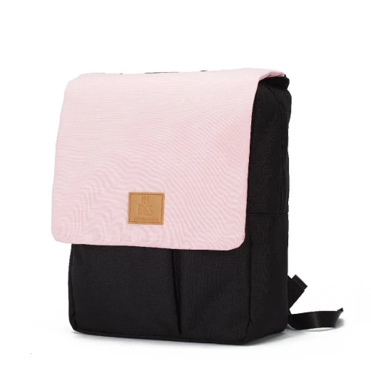 My Bag's Reflap Eco Backpack Black and Pink Recycled PET Bottles - My Bag's - Image 2